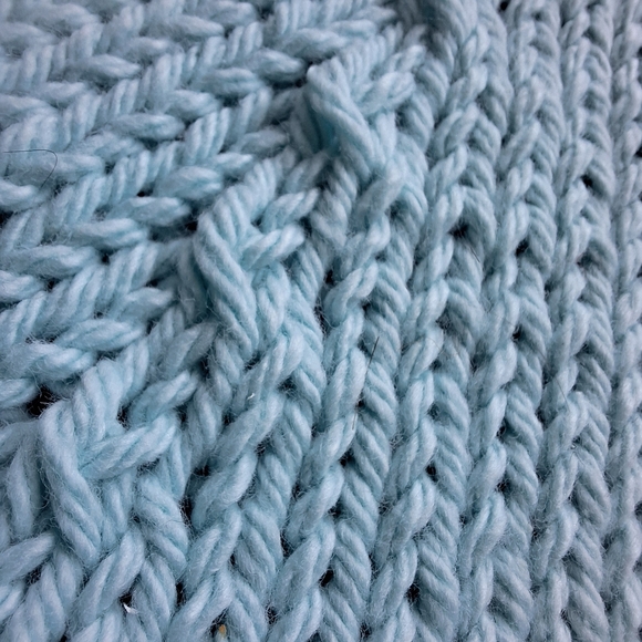 Handknit Pompom Bib - Picture 5 of 5